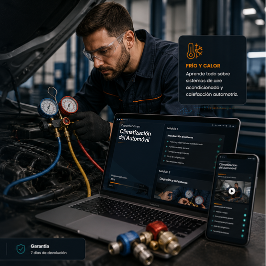 Capacitación en Climatización A/C Automotriz+ 3 BONOS GRATIS